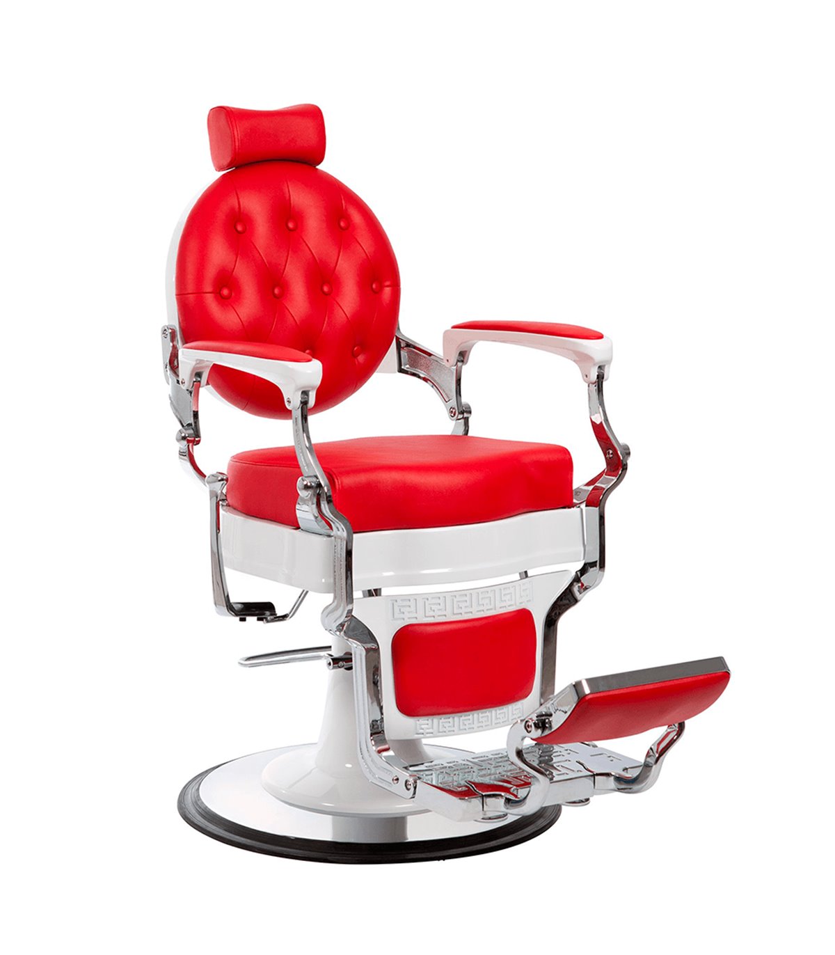 Cadeira de Barbeiro Londres Vermelha Nova em SALDÃO - Pedrosa