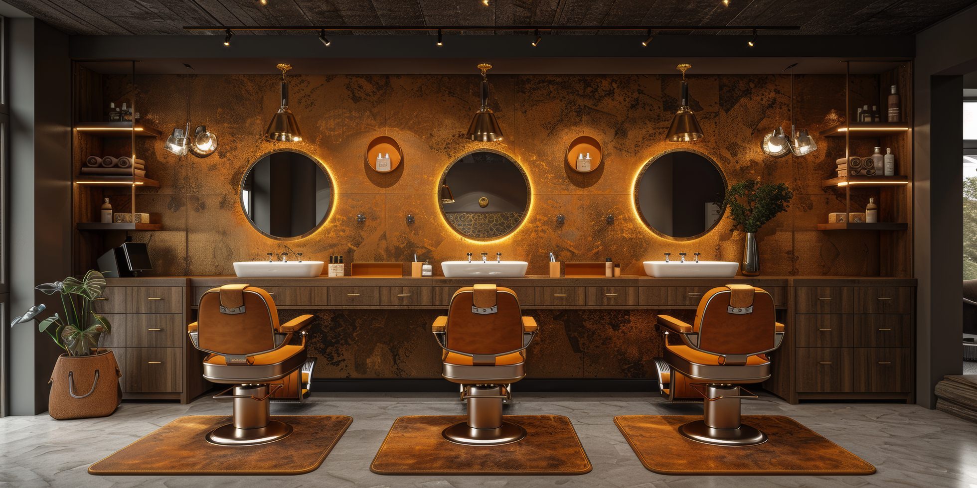 Mobiliário de Barbearia Moderno